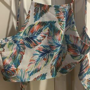 Tropical Tie Back Show Me Your Mumu Crop Top